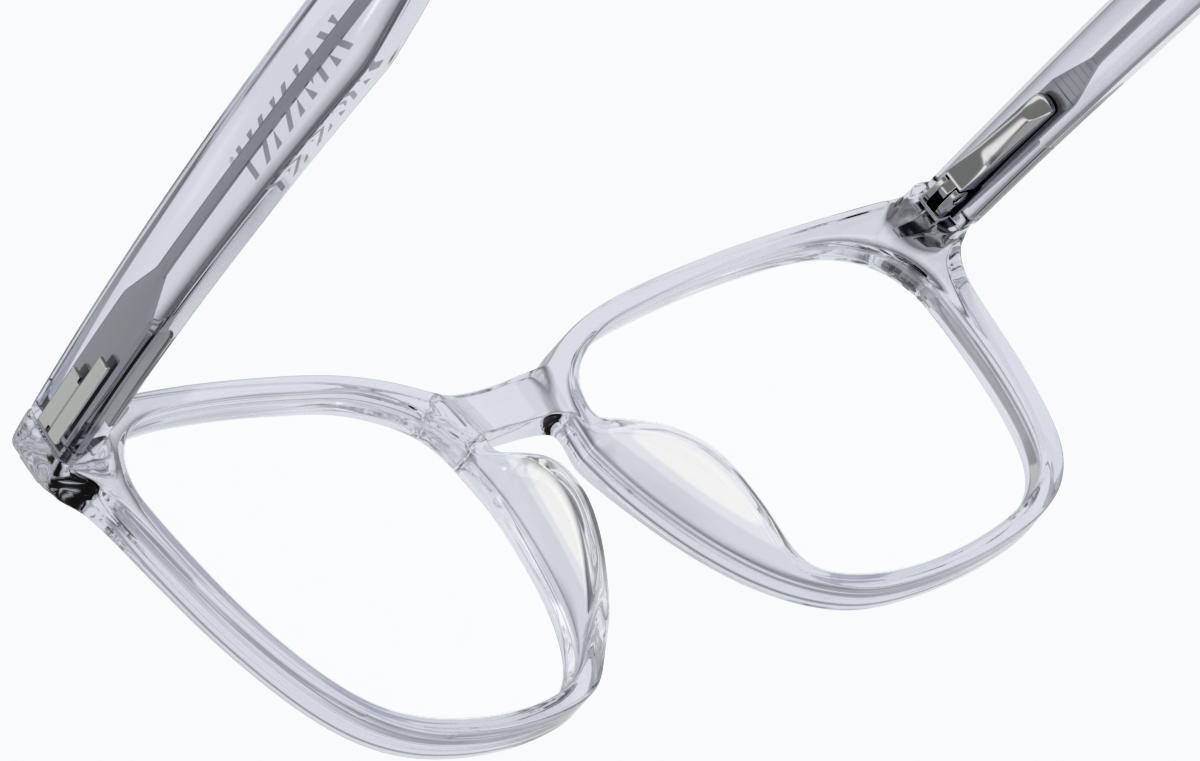 See-through view of Rectangle Glasses 4473612 in Gray thumbnail