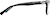 Side view of Rectangle Glasses 4473621 in Black thumbnail