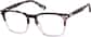 Angle view of Rectangle Glasses 4473639 in Lilac Tortoiseshell thumbnail