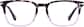 Front view of Rectangle Glasses 4473639 in Lilac Tortoiseshell thumbnail