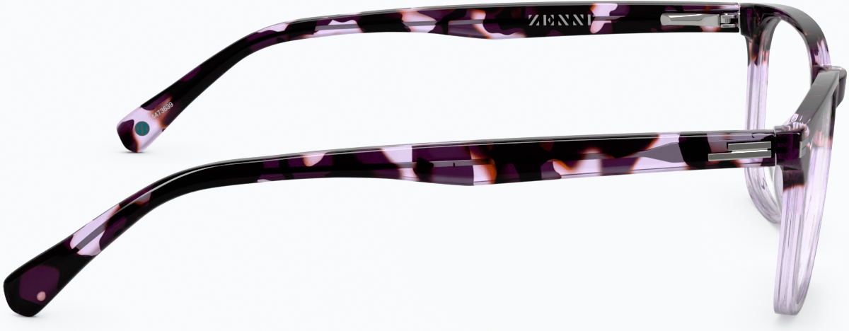 Side view of Rectangle Glasses 4473639 in Lilac Tortoiseshell thumbnail
