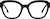 Front view of Cat-Eye Glasses 4473721 in Black thumbnail