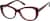 Angle view of Cat-Eye Glasses 4473818 in Red thumbnail