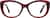 Front view of Cat-Eye Glasses 4473818 in Red thumbnail