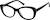 Angle view of Cat-Eye Glasses 4473821 in Black thumbnail