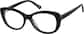 Angle view of Cat-Eye Glasses 4473821 in Black thumbnail