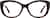 Front view of Cat-Eye Glasses 4473825 in Tortoiseshell thumbnail