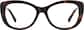 Front view of Cat-Eye Glasses 4473825 in Tortoiseshell thumbnail