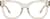 Front view of Square Glasses 4473915 in Brown thumbnail