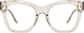 Front view of Square Glasses 4473915 in Brown thumbnail