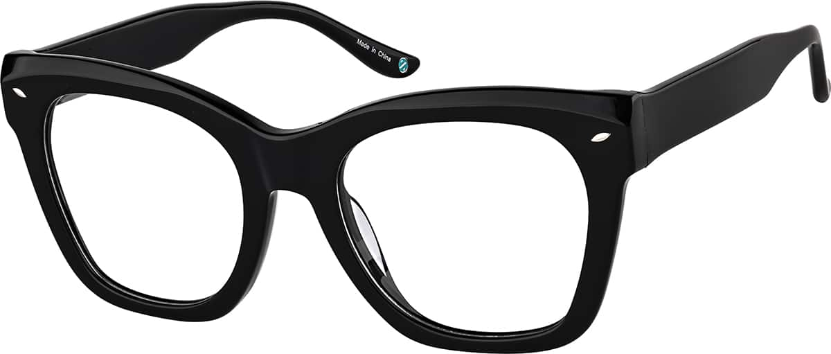 Angle view of Square Glasses 4473921 in Black