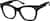 Angle view of Square Glasses 4473921 in Black thumbnail