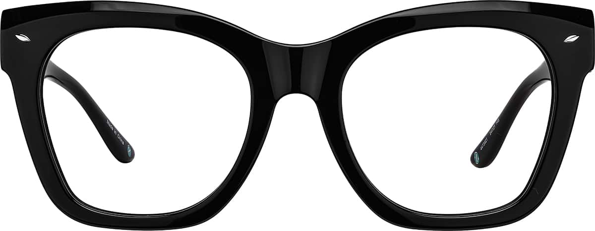 Front view of Square Glasses 4473921 in Black