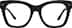 Square Glasses 4473921 in Black