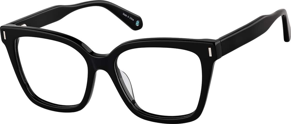 Angle view of Square Glasses 4474121 in Black