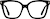 Front view of Square Glasses 4474121 in Black thumbnail