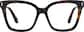 Front view of Square Glasses 4474125 in Tortoiseshell thumbnail