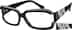 Rectangle Glasses 447421 in Black