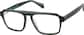 Angle view of Rectangle Glasses 4474215 in Brown thumbnail