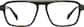Front view of Rectangle Glasses 4474215 in Brown thumbnail