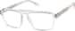 Angle view of Rectangle Glasses 4474223 in Clear thumbnail