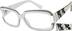 Rectangle Glasses 447430 in White