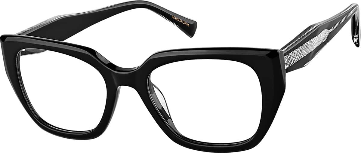 Angle view of Cat-Eye Glasses 4474321 in Black