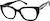 Angle view of Cat-Eye Glasses 4474321 in Black thumbnail