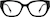 Front view of Cat-Eye Glasses 4474321 in Black thumbnail