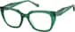 Angle view of Cat-Eye Glasses 4474324 in Green thumbnail