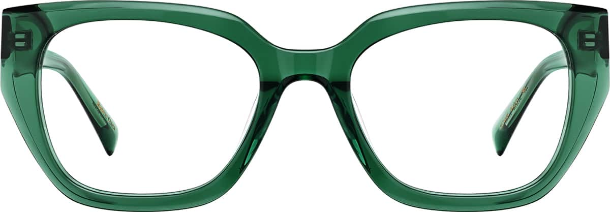 Front view of Cat-Eye Glasses 4474324 in Green