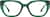 Front view of Cat-Eye Glasses 4474324 in Green thumbnail
