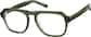 Angle view of Aviator Glasses 4474424 in Green thumbnail
