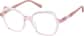 Angle view of Geometric Glasses 4474619 in Pink thumbnail