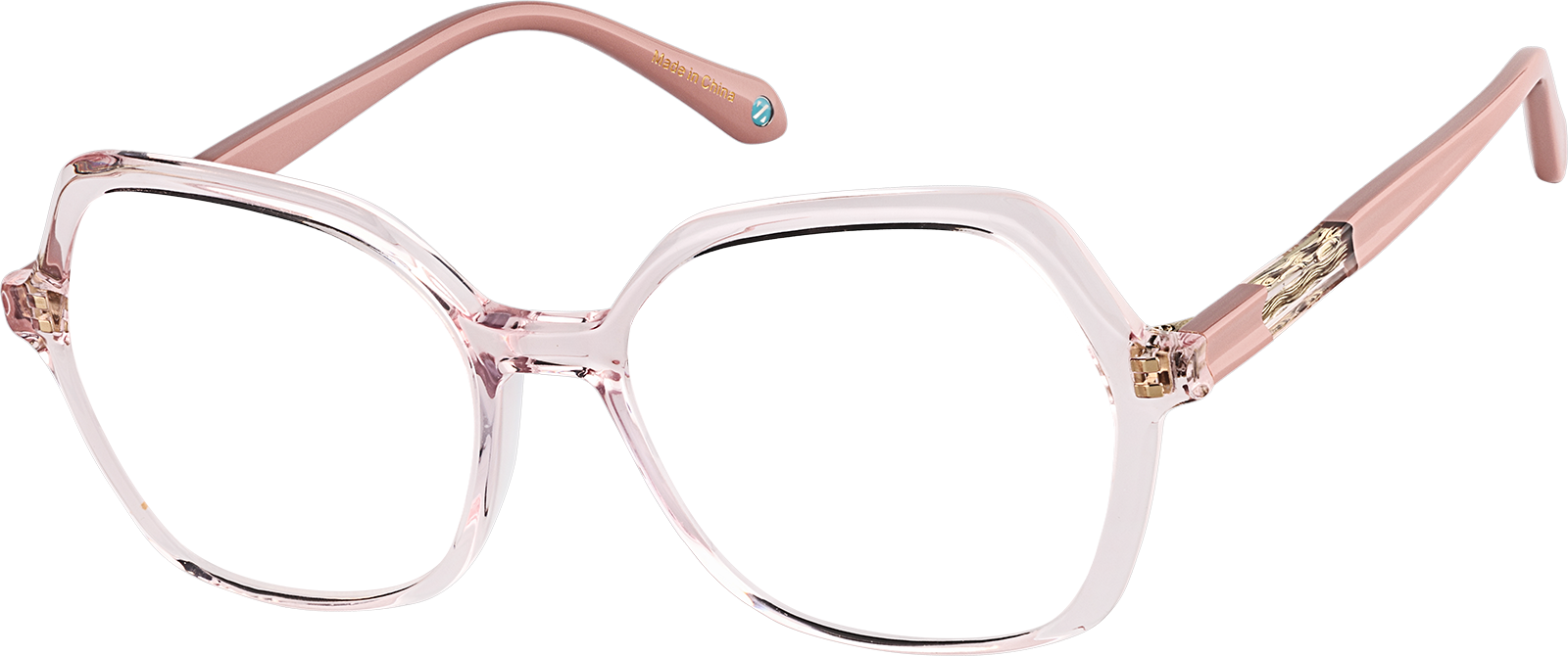 Pink Geometric Glasses #4474619 | Zenni Optical