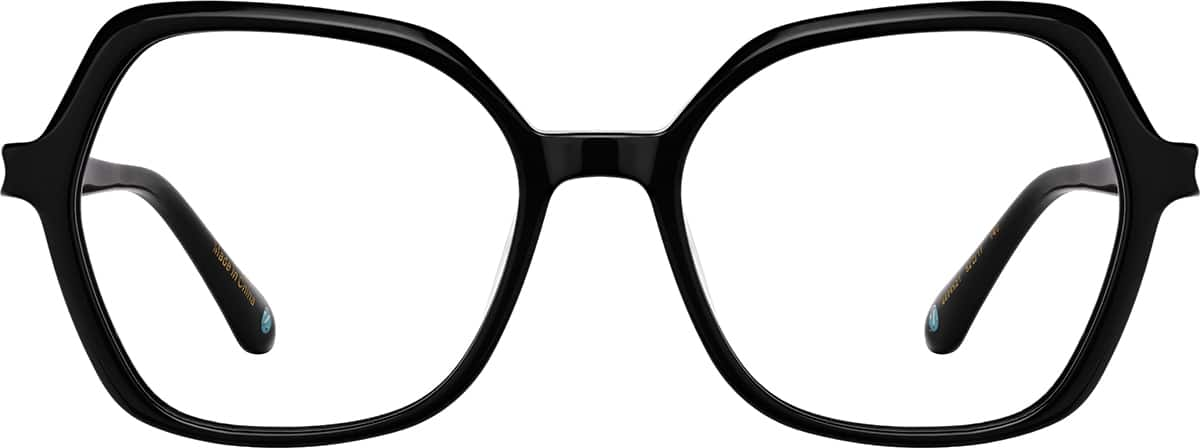 Front view of Geometric Glasses 4474621 in Black