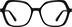 Geometric Glasses 4474621 in Black