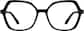 Front view of Geometric Glasses 4474621 in Black thumbnail