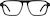 Front view of Square Glasses 4474721 in Black thumbnail