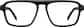Front view of Square Glasses 4474721 in Black thumbnail