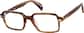 Angle view of Halo Hustle Glasses 4475115 in Brown thumbnail