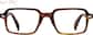 Front view of Halo Hustle Glasses 4475115 in Brown thumbnail
