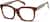 Angle view of Rectangle Glasses 4475615 in Brown thumbnail