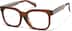 Rectangle Glasses 4475615 in Brown