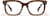 Front view of Rectangle Glasses 4475615 in Brown thumbnail