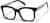 Angle view of Rectangle Glasses 4475616 in Blue thumbnail