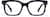 Front view of Rectangle Glasses 4475616 in Blue thumbnail