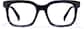 Front view of Rectangle Glasses 4475616 in Blue thumbnail