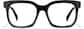Front view of Rectangle Glasses 4475621 in Black thumbnail