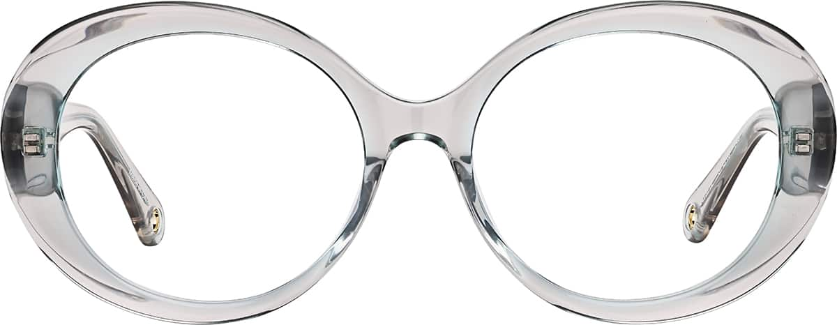 Front view of Oval Glasses 4475712 in Gray